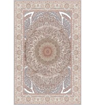 Eliana Home Baskılı, Yıkanabilir Kaymaz Taban Salon Halısı LNA0299-SD422 100x150 cm (Bej)
