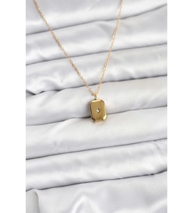 316L Çelik Zincir Gold Renk Minimal Kutup Yıldızı Model Kadın Kolye
