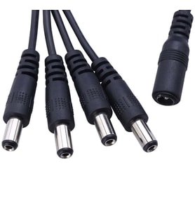 Nif Bilişim 4'lü DC Power Jack Çoklayıcı Kablo ( 1 Dişi Uç / 4 Erkek Uç )