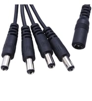 Nif Bilişim 4'lü DC Power Jack Çoklayıcı Kablo ( 1 Dişi Uç / 4 Erkek Uç )