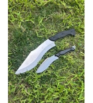 Kompakt Saplı Piknik, Kamp Bıçağı 5012 – Kompakt Saplı Kukri Model Piknik, Kamp Bıçağı (Siyah)
