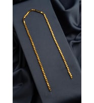 Hematit Doğal Taş Parlak Gold Yassı Yuvarlak Kesim 4x4mm Dizi [AA]