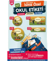 Okul Etiketi Roblox Kalem Defter Etiketi Özel İsim Yazılabilen Etiket Seti - İsim Etiketi-T587-OE64