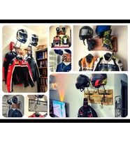 Motosiklet Kask Askısı, Motor Kask Askısı, SEX2V1 (Siyah)