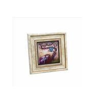 Baykuşlar ve kız Baskılı Taş Tablo 20x20
