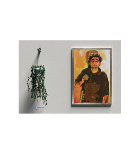 Postera Ciwan Haco - Civan Haco Posteri - CIWAN HACO ÇERÇEVELİ POSTERİ (32X47 cm ÇERÇEVELİ) (Siyah-Gri)