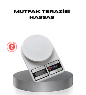 Hassas Dijital Mutfak Tartısı – 1g Doğruluk, LCD Ekran, Otomatik Kapanma