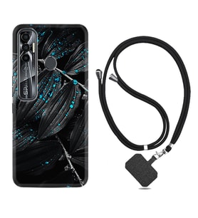 Tecno Spark 6 6 Go 8C 8 Pro 7 7 Pro Kılıf Boyun Askılı Silikon Foid Green 1643