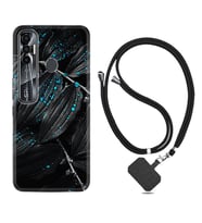 Tecno Spark 6 6 Go 8C 8 Pro 7 7 Pro Kılıf Boyun Askılı Silikon Foid Green 1643