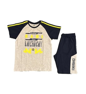 Fenerbahçe Lisanslı Çocuk Pijama Takımı (Gri)