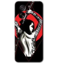 Xiaomi Mi 13T Pro Kılıf HD Desen Baskılı Arka Kapak - Samurai Girl