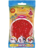 Hama Midi Boncuk 1.000'lik - Şeffaf Kırmızı