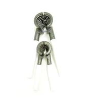2 PARÇA  SET METAL FINDIK - CEVİZ KIRACAK BEYAZ SAPLI (5343)