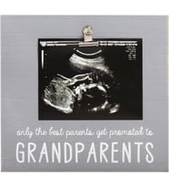 Sonogram Fotoğraf Çerçevesi Büyükanne ve Büyükbaba için Bebek Hatıra Resim Çerçevesi, Hamilelik Duyurusu, Bebeğin İlk Noel Hediyeleri, Tatil Hediyeleri, Bebek Tatil Hediyeleri, Gri