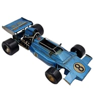 Dekoratif El Yapımı Nostaljik Brabham BT44 Metal Formula 1 Yarış Arabası