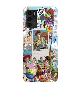 Oppo A16 / A55 Uyumlu Toy Story Tasarımlı Şeffaf Telefon Kılıfı
