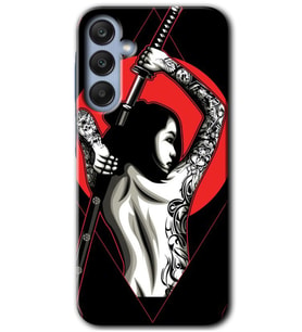 Galaxy A35 Kılıf HD Desen Baskılı Kılıf - Samurai Girl