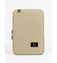 Premium Tablet Çantası ve Organizer - İçi Cepli, Darbe Emici Koruyucu Kılıf (Bej)