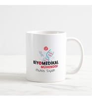 Biyomedikal Mühendisi Kupa Bardak (2. Tasarım) (Beyaz)
