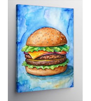 Kanvas Tablo Double Cheeseburger