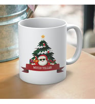Yılbaşı Temalı Mutlu Yıllar ve Noel Baba Baskılı Hediyelik Kupa