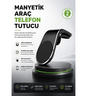 Evrensel Güçlü Manyetik Araç Telefon Tutucu Premium Tasarım