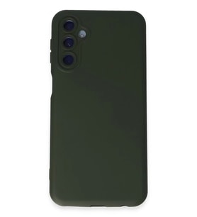 Newface Samsung Galaxy M14 5G Kılıf Nano içi Kadife Silikon - Koyu Yeşil