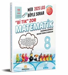 Sinan Kuzucu Yayınları 8. Sınıf Bi Tık Zor Matematik Soru Bankası