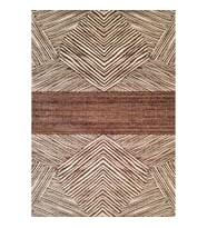 Rovigo Home Dijital Baskı Yıkanabilir Kaymaz Taban Salon Halısı Ve Yolluk RV093-FNL380 (Kahverengi)