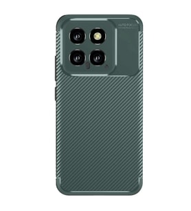 Xiaomi Mi 14T Kılıf Auto Focus Karbon Kapak - Koyu Yeşil