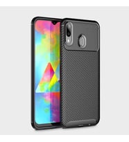 Samsung Galaxy M20 Kılıf Esnek Soft Karbon Tasarım Legion Serisi (Siyah)