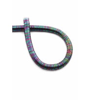 Hematit Doğal Taş Parlak Gökkuşağı Daire Kesim 6x1mm Dizi [AA]
