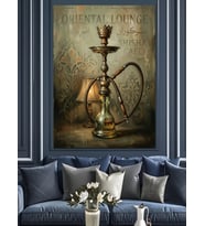 Oriental Lounge Nargile Tabelası Dekoratif Kanvas - Mdf Ahşap Tablo