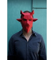 Şeytan Parti Maskesi Hallowen Kostümü Cadılar Bayramı Dekor