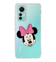 Xiaomi Mi 12 Lite Uyumlu Kapak Minnie Mouse Tasarımlı Şeffaf  Silikon Kılıf