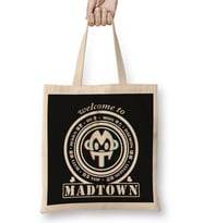 Madtown Logo Welcome Smaller Bez Çanta Uzun Saplı