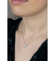 Union Zirconia Kadın Sıralıtaş Gümüş Kolye
