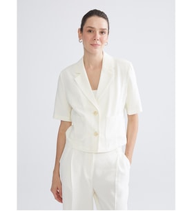 LCWAIKIKI Classic Ekru Gabardin Kadın Ceket
