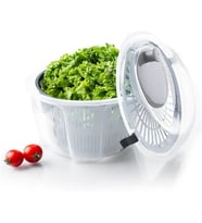Home Pratik Salata Kurutucu – Çevirmeli Sebze & Marul Kurutma Kabı, 4,5 L Manuel Dönerli Yıkama ve Kurutma Leğeni, Suyu Ayıran Çok Fonksiyonlu Spinner