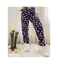 Cepsiz Kışlık Polar Kadın Pijama Altı Tek Alt je23 (Lacivert)
