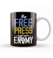 Press Free Freedom Fake News Journalism Reporter Journalist Kupa Bardak Porselen