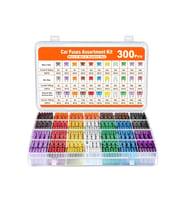 300 Parça Oto Sigorta Seti - Micro, Mini ve Standart Boy Renkli Araç Sigortalar (Çok Renkli)
