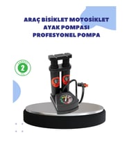 Pedallı Çok Amaçlı Hava Pompası – Hassas Şişirme ve Dayanıklı Hortum