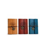 Kişiye Özel Vintage Deri Kapaklı Not Defteri - 18x12cm