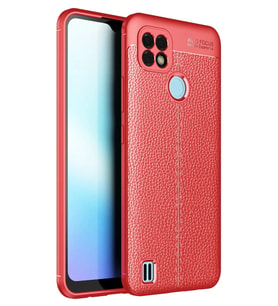 Durukar® Realme C25 Kılıf Auto Focus Kapak - Kırmızı