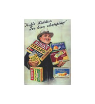 Bird's Retro Alışveriş Posteri  Ahşap Vintage Duvar Tablosu