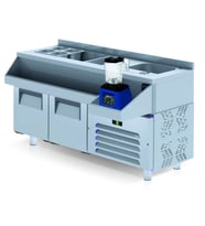Iceinox Kokteyl Hazırlık Buzdolabı 190 Lt 2 Kapılı (Gri)