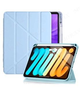 Apple iPad Pro 12.9 3. 4. 5. Nesil Kılıf Kalem Şarj Bölmeli Case 2018 - 2022 (Mavi)