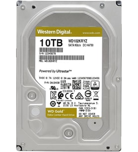 Western Digital Gold WD102KRYZ SATA 3.0 7200 RPM 3.5" 10 TB Harddisk Teşhir