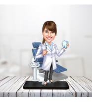 Kişiye Özel Karikatür Biblo DİŞ DOKTORU 4